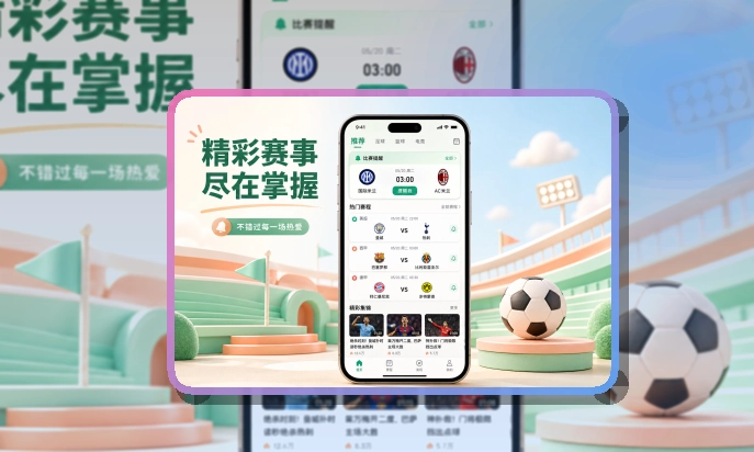 米兰体育 App亮点面板 页面展示